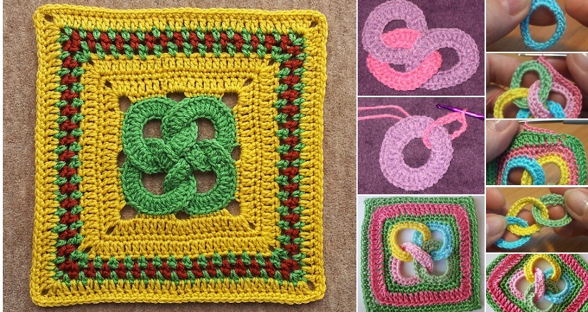 Beautiful Square to Crochet – Tutorial – Tutorials & More
