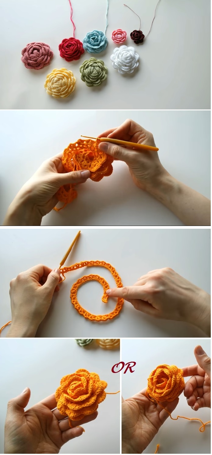 how to Crochet a Lovely Rose