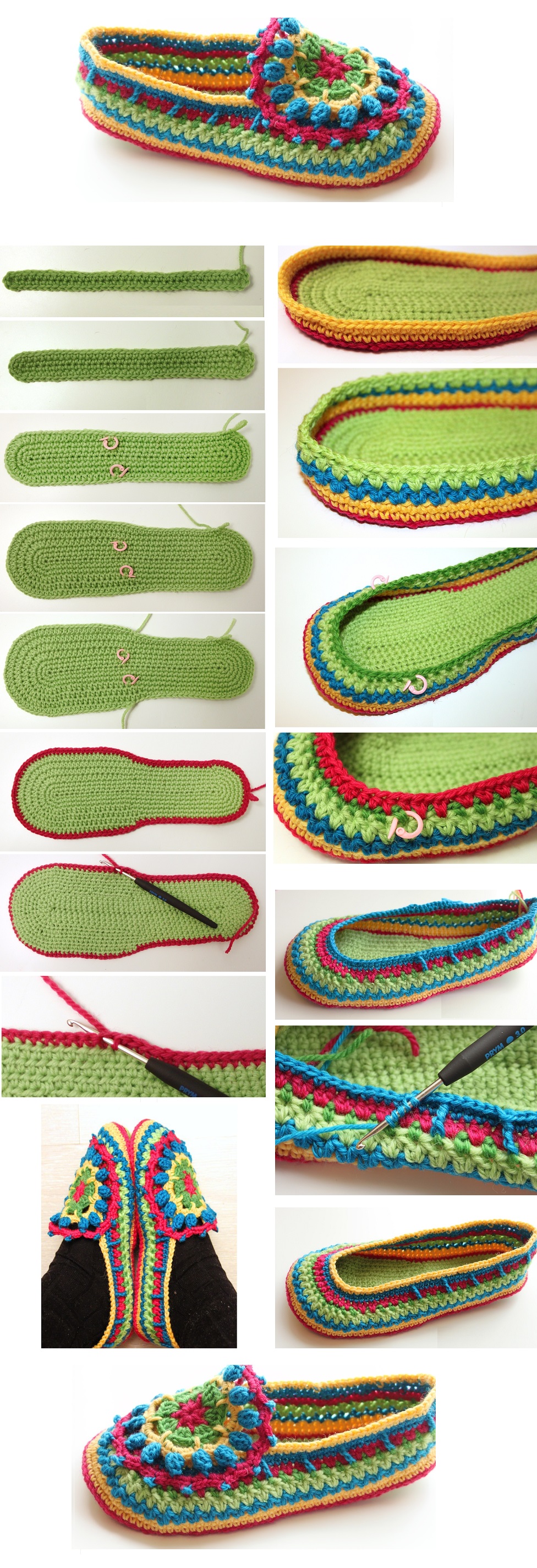 Crochet Slipper-boot tutorial 1