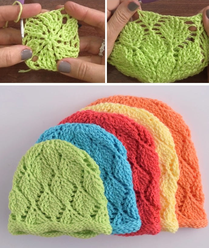 How to Make a Beanie – Multiple Colors, Diamond Stitch