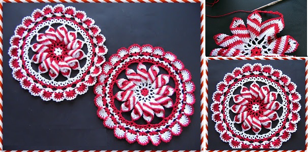 Peppermint Pinwheel Doily Pattern