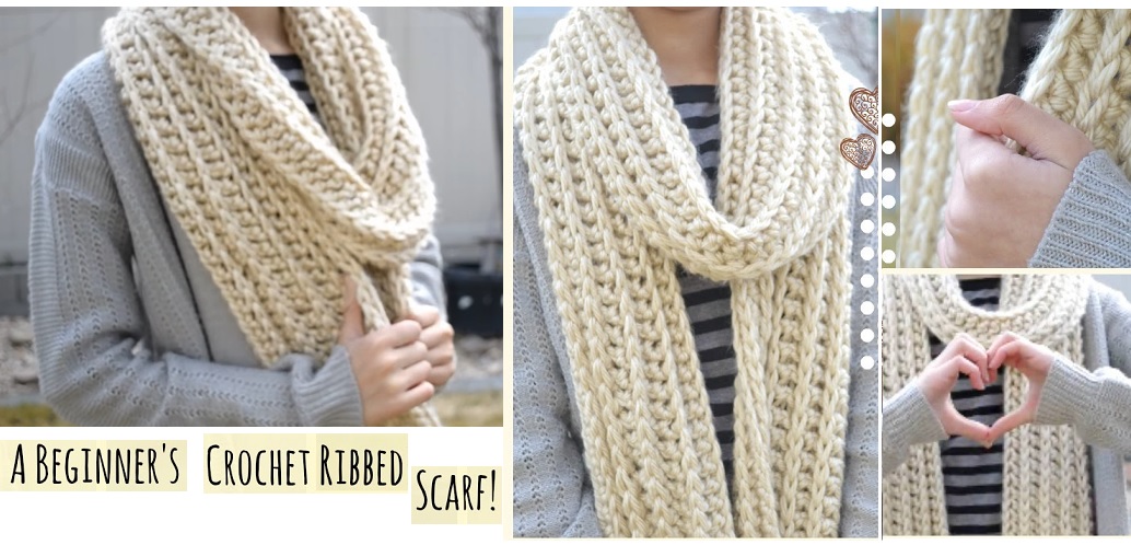 Ribbed Scarf Beginner Tutorial