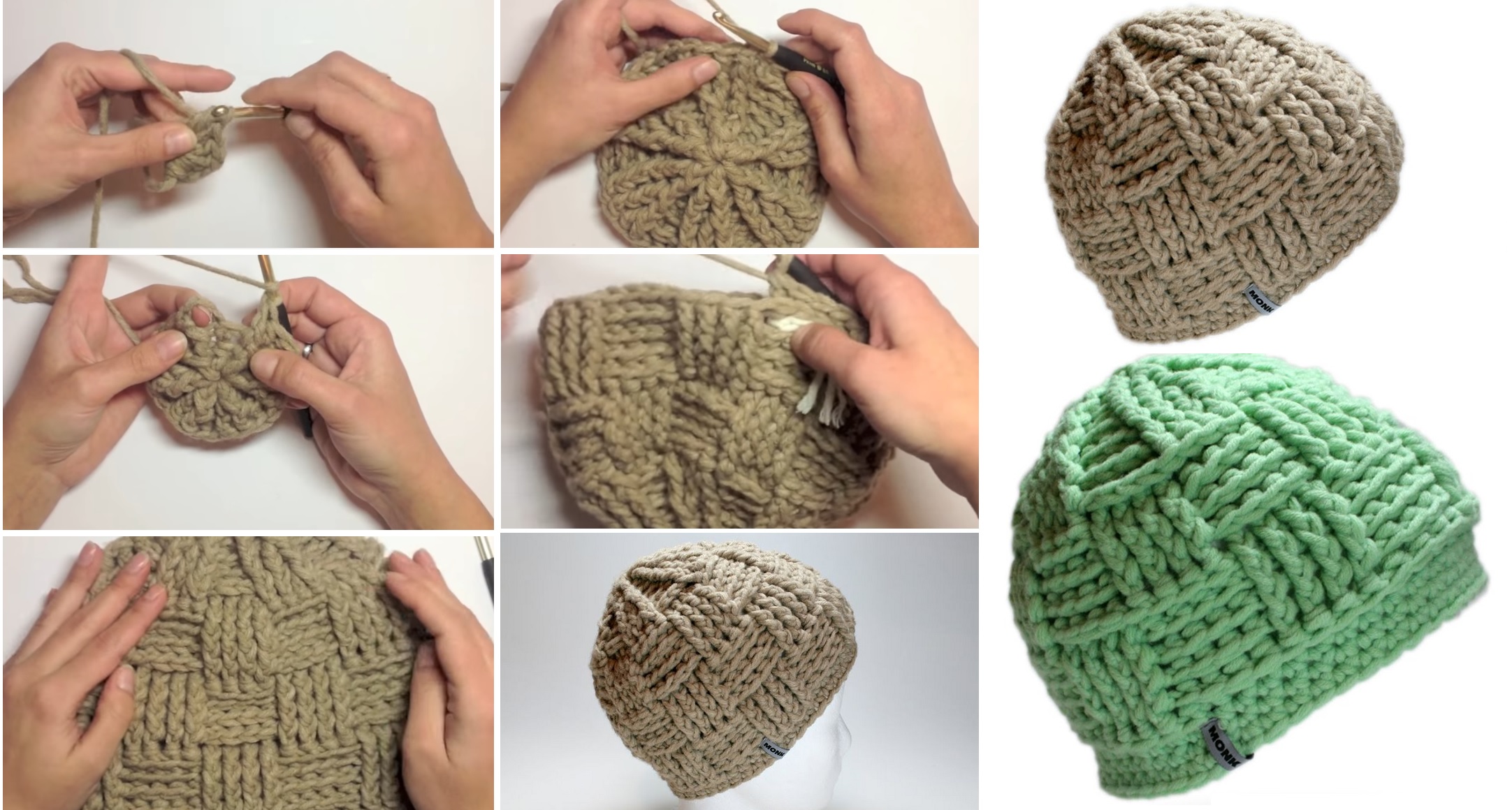 Basketweave Beanie Tutorial