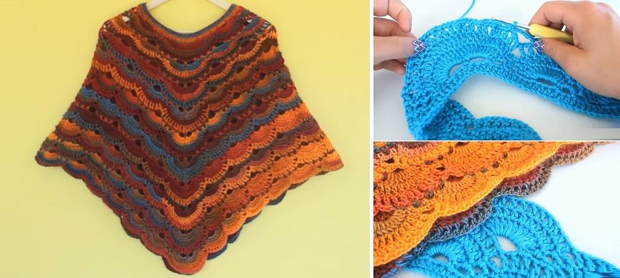 Poncho from a Basic Lace