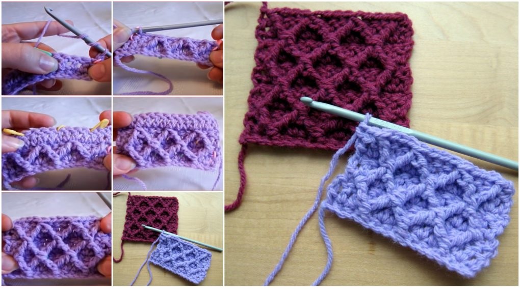 Diamond Trellis Stitch