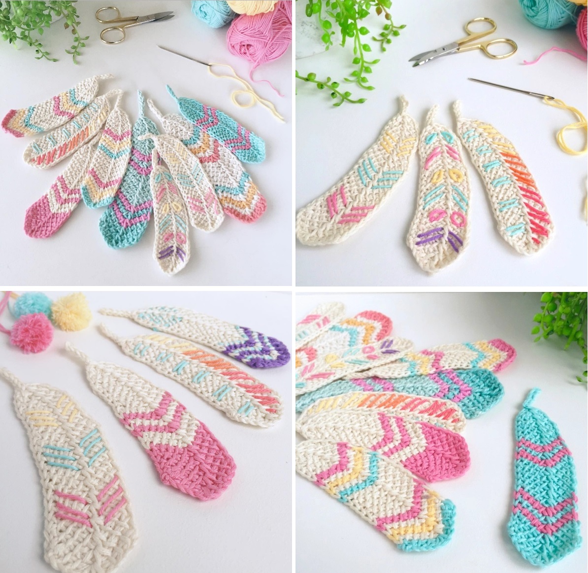 Crochet Feather Tutorial Tutorials & More