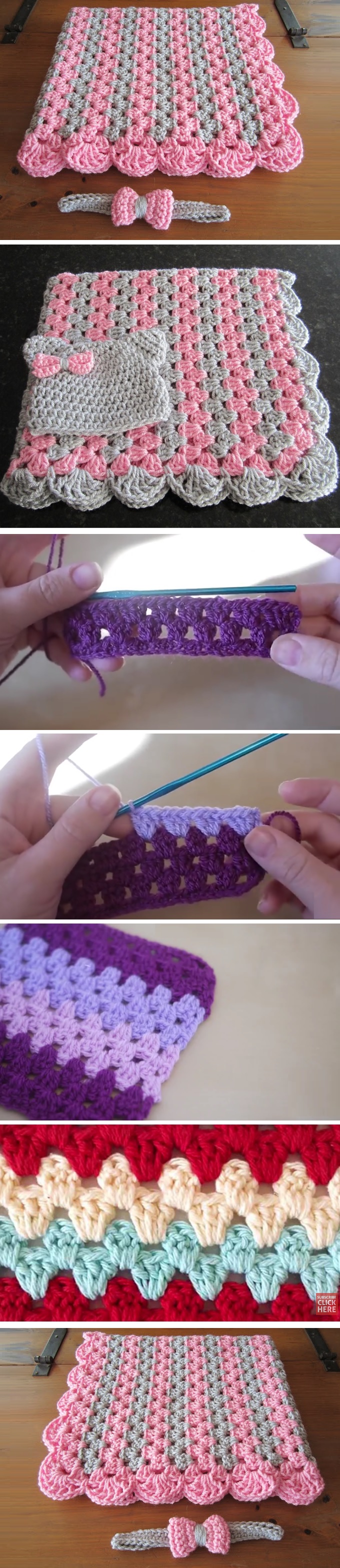 How to crochet zigzag stitch