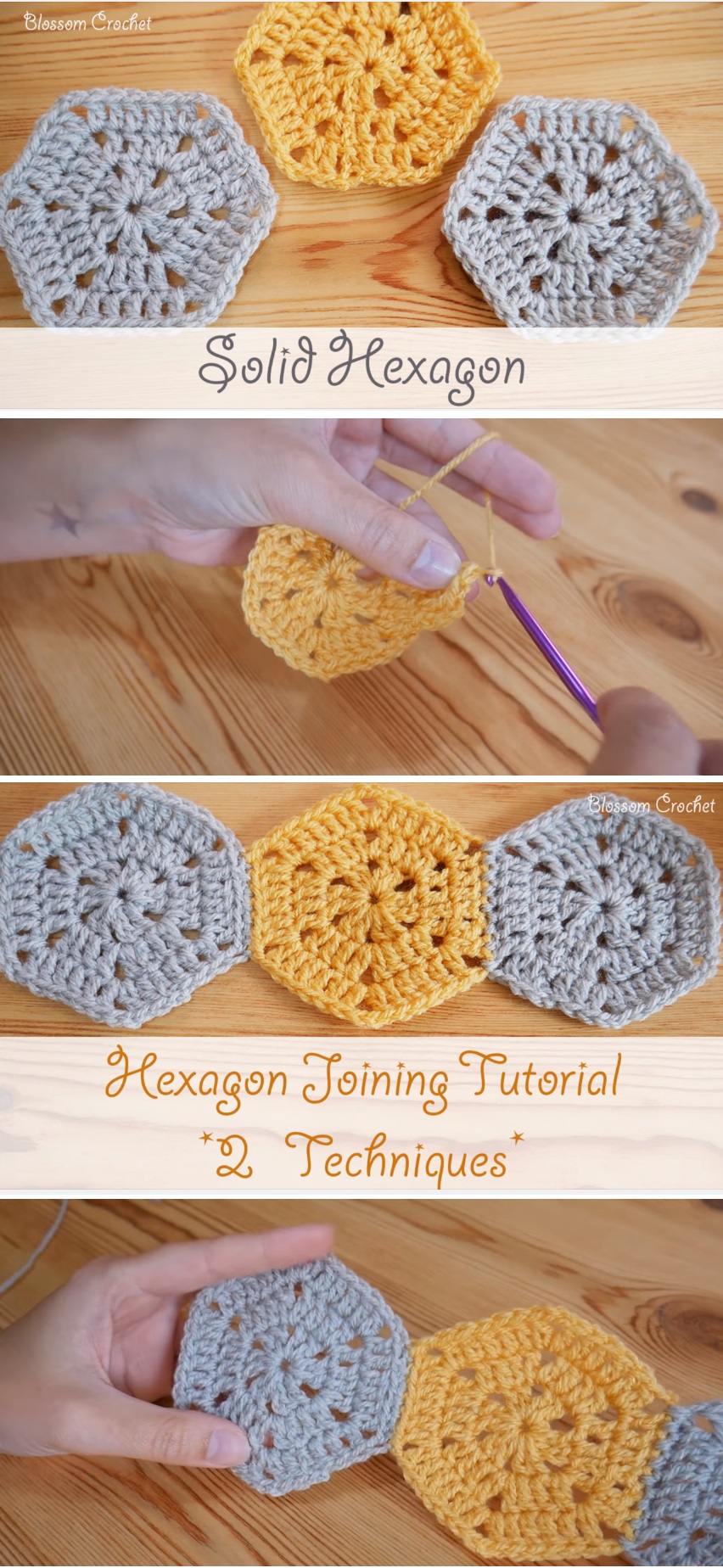 How to Crochet a Hexagon, Triangle Blanket Tutorials & More