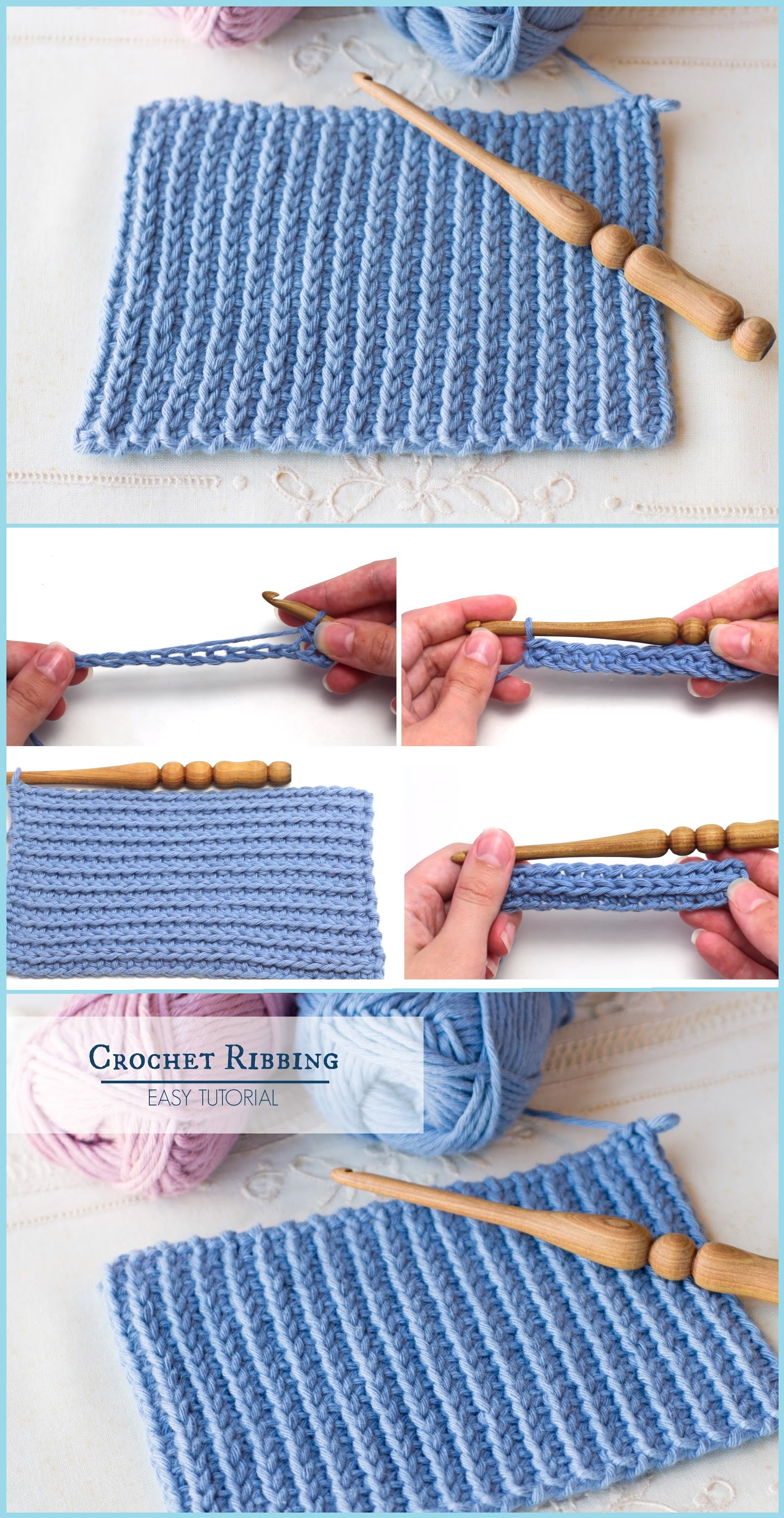 Crochet Ribbing Tutorial Tutorials & More