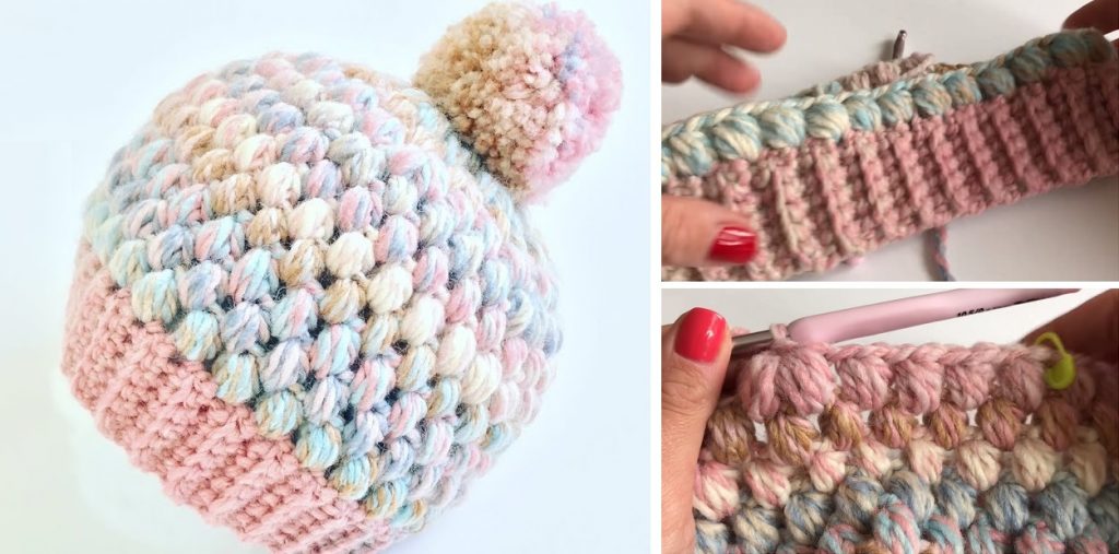 Puff Stitch Beanie Tutorials More