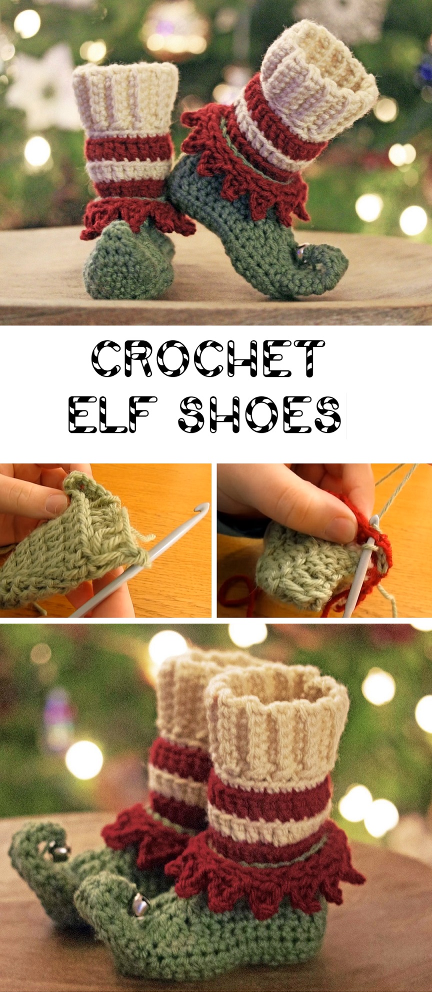 Crochet Christmas Elf Slippers Tutorials & More