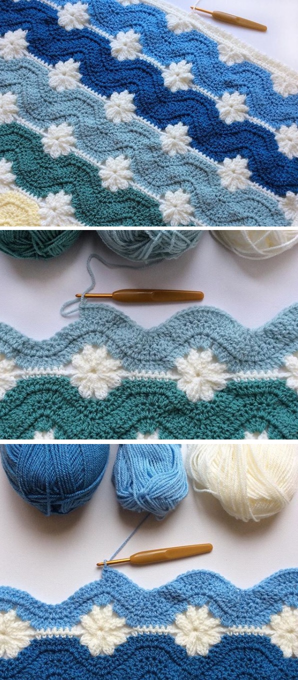 Daisy crochet pattern online blanket