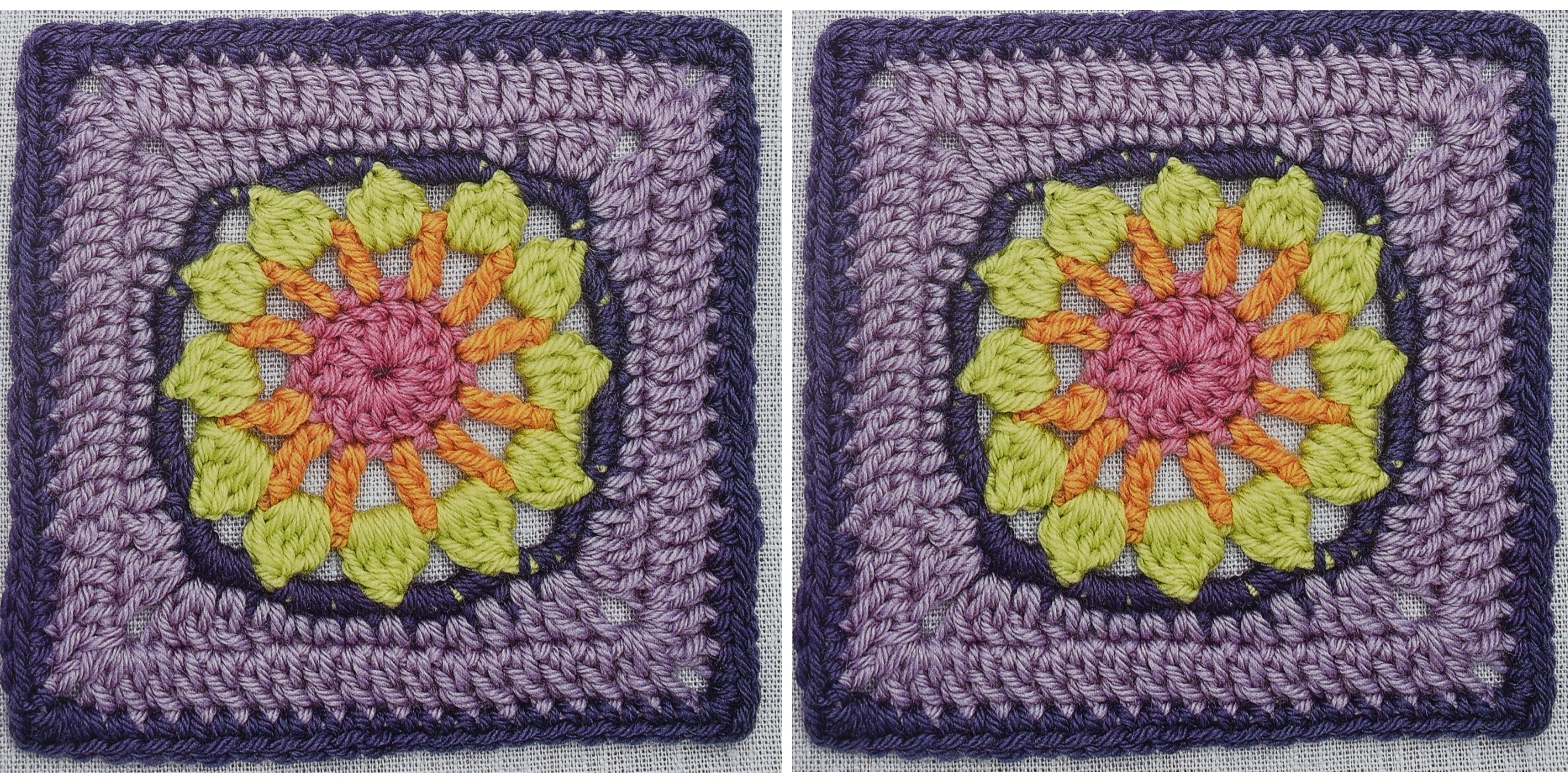 Crochet Daisy Square – Pattern (in English)