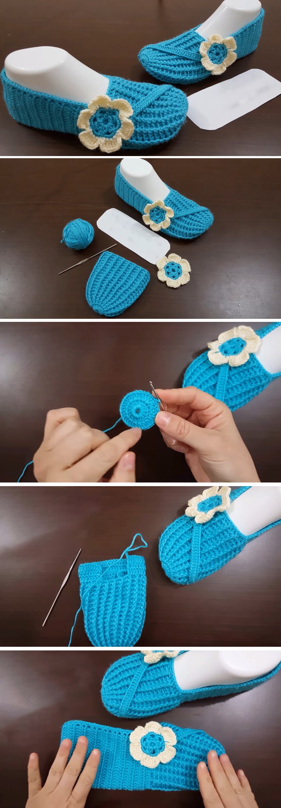 Beautiful Slippers Tutorial – Made in Blue