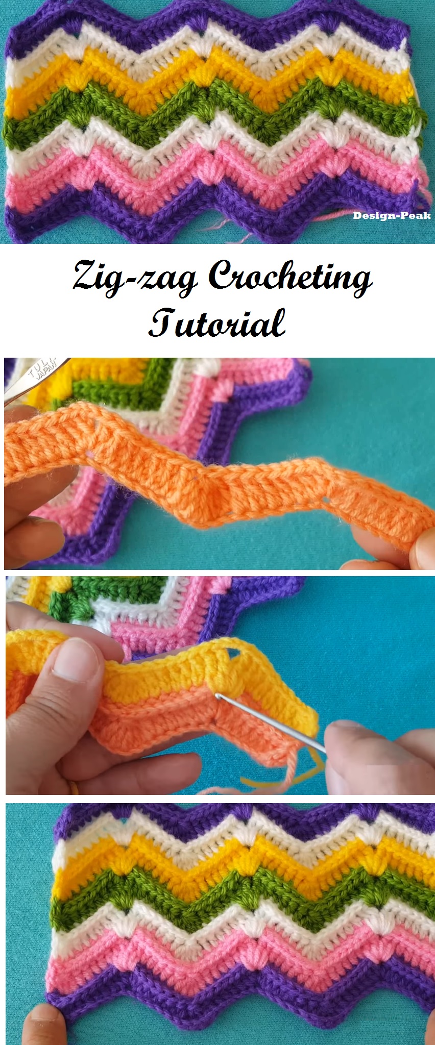 Crochet Beautiful Zigzag Stitch Tutorials & More