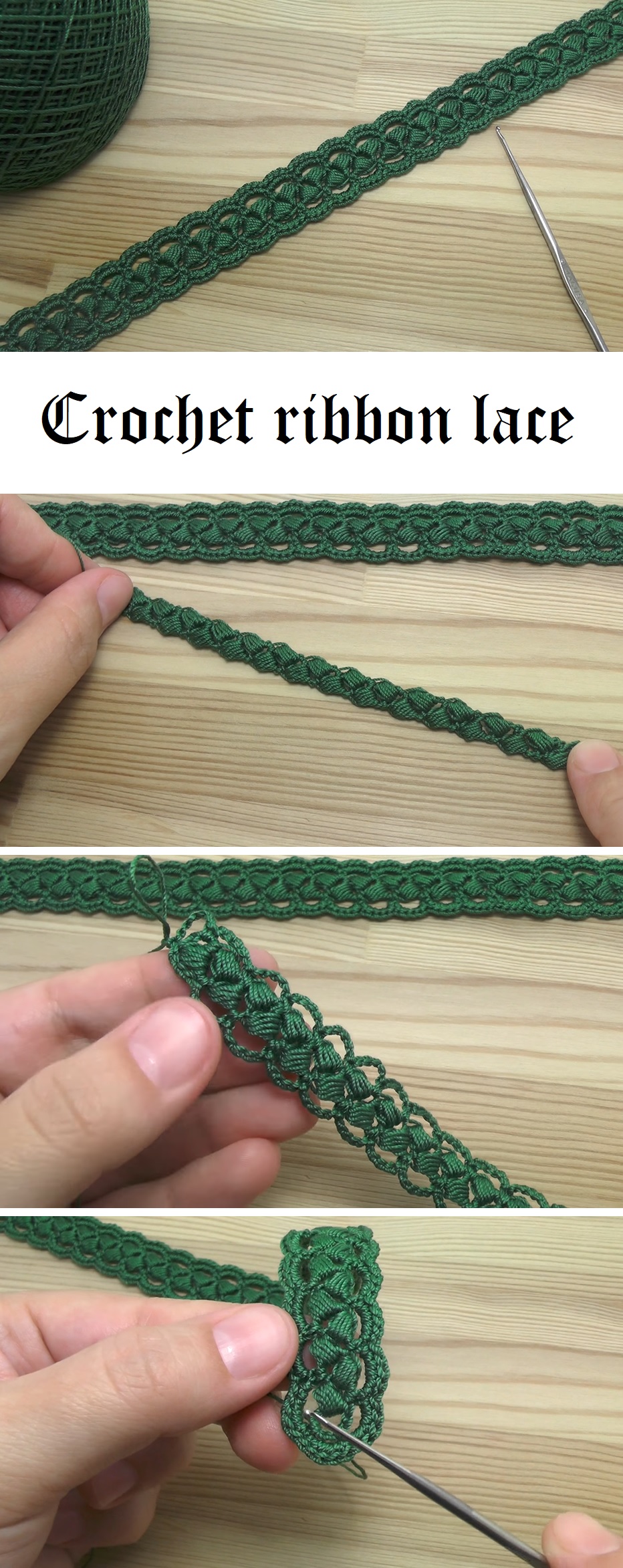 Crochet Ribbon Lace Tutorial