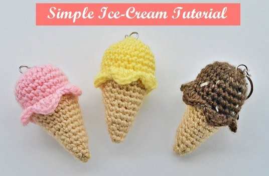 Simple Ice Cream Crochet Tutorial