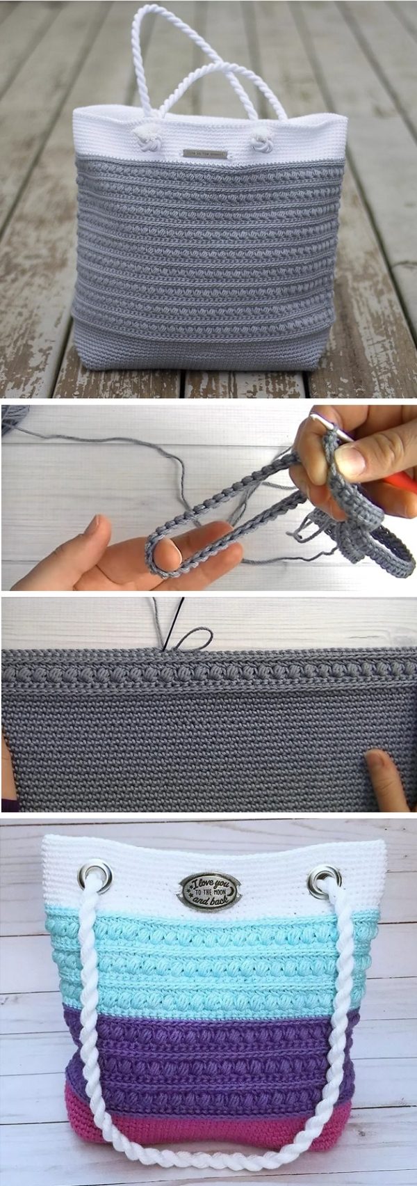 Crochet a Pretty Shoulder Bag Tutorials & More