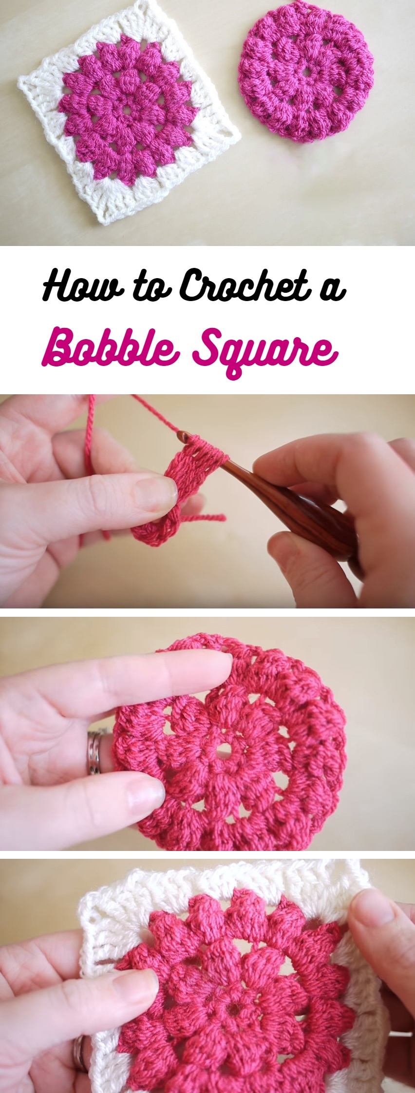 How to Crochet a Bubble Square