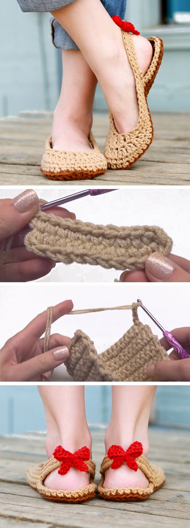 How to Crochet Slingbacks