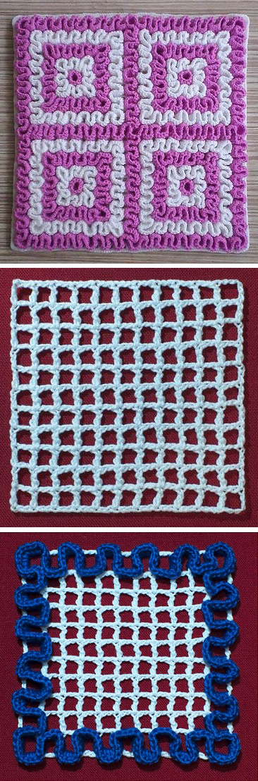 Crochet Squiggly Wiggly Square