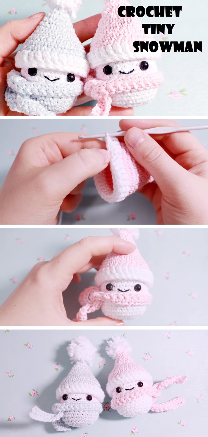 Crochet Tiny Snowman