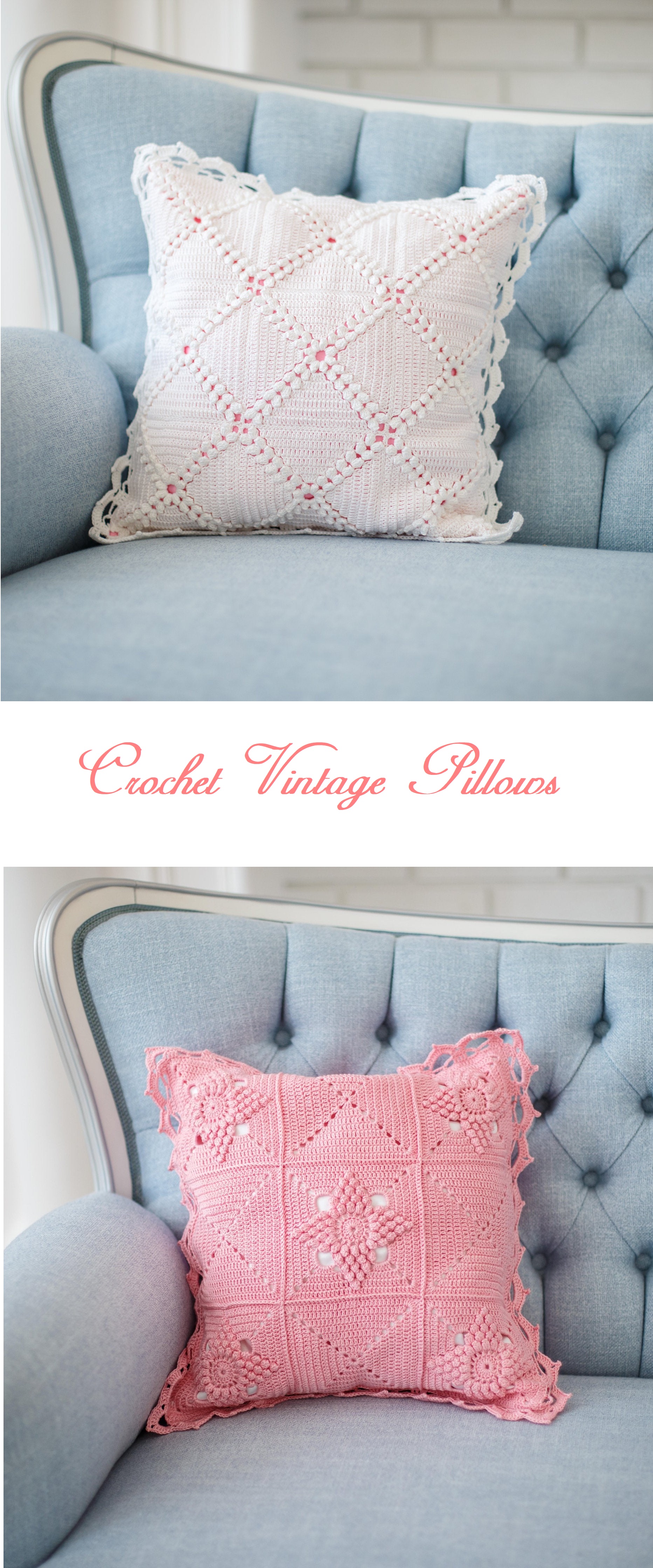 Crochet Vintage Pillows Tutorials & More