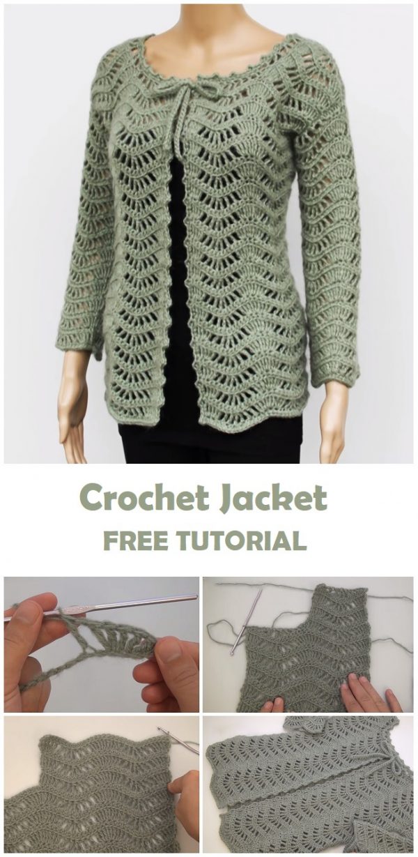 Crochet Jacket Free Tutorial Design Peak