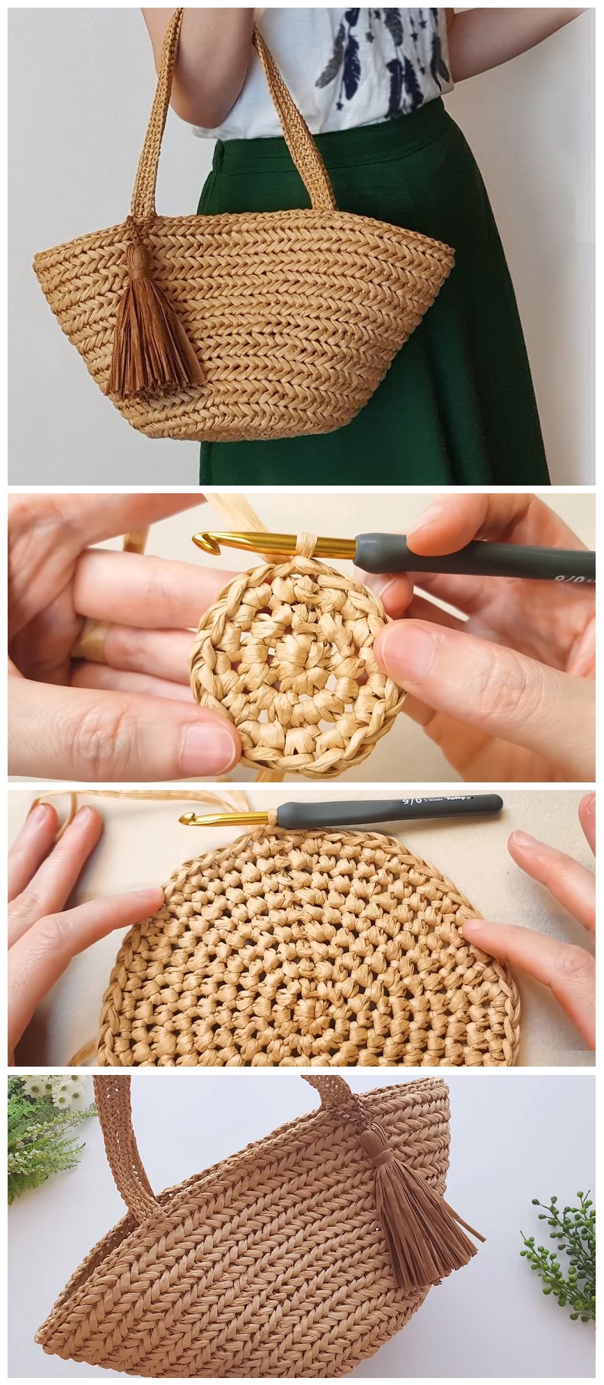 Herringbone Bag Crochet Tutorial – Tutorials & More