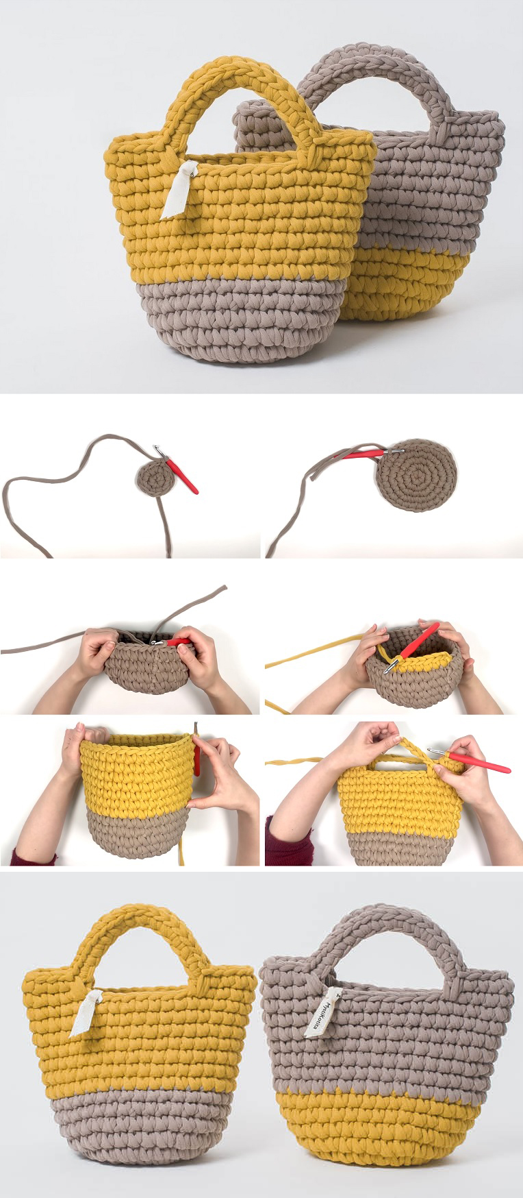 Crochet bag design discount step by step