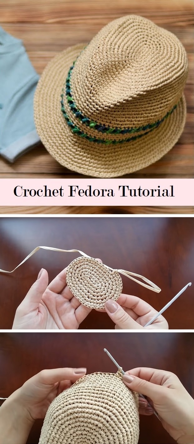 Fedora Hat Crochet Tutorial Tutorials & More