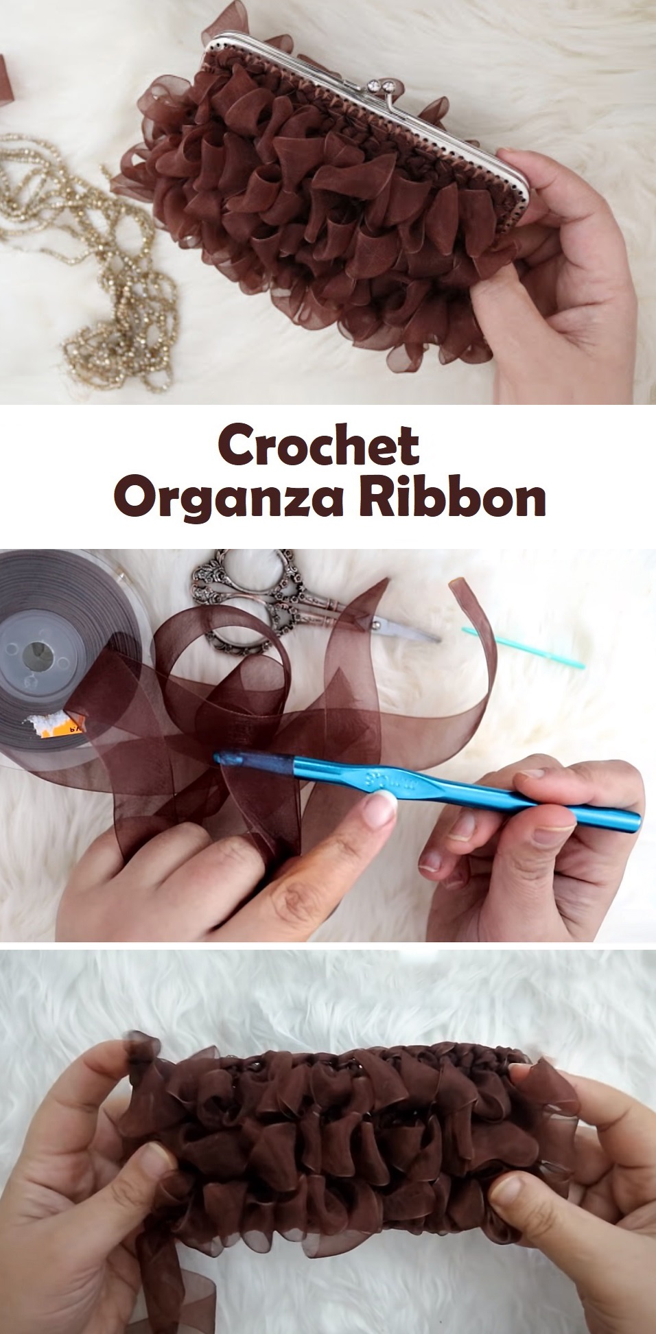 Organza Purse Crochet Tutorial