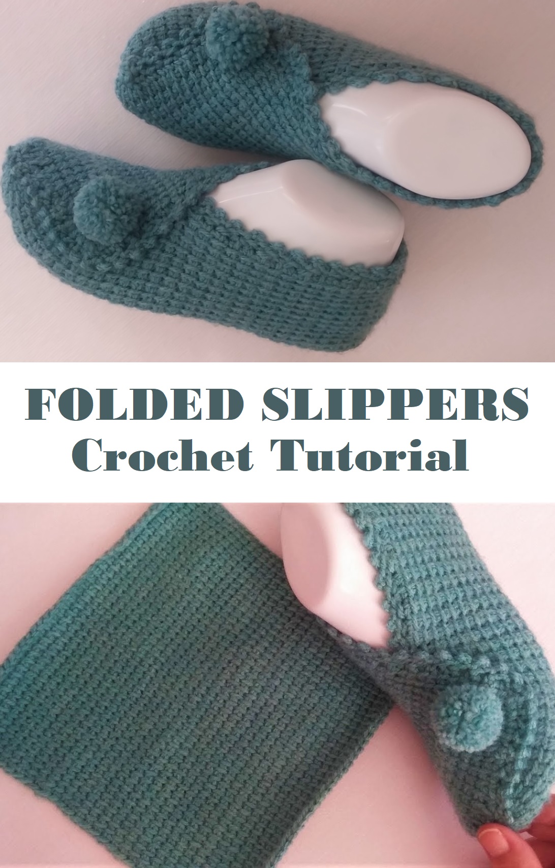 Crochet Tutorial Folded Slippers Tutorials And More 