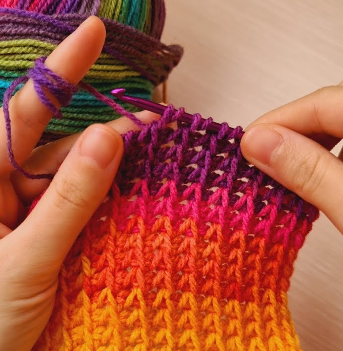 crochet v stitch
