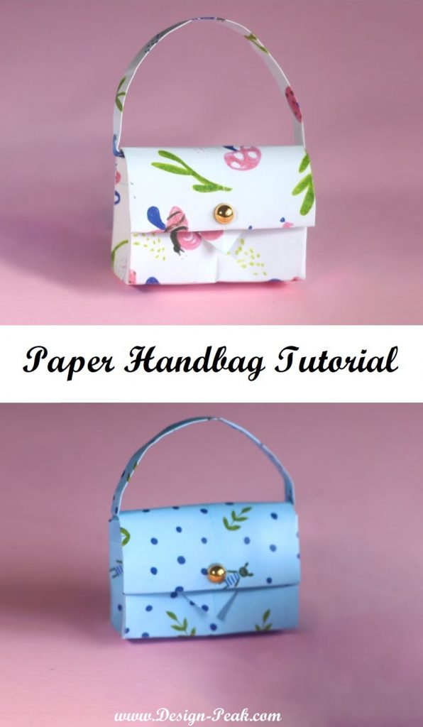 How To Make Origami Paper Handbag / Paper Purse