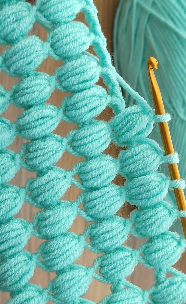 Crochet Super Easy Tunisian Stitch Design Peak