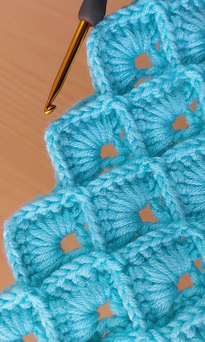 Crochet Box Stitch Squares Pattern