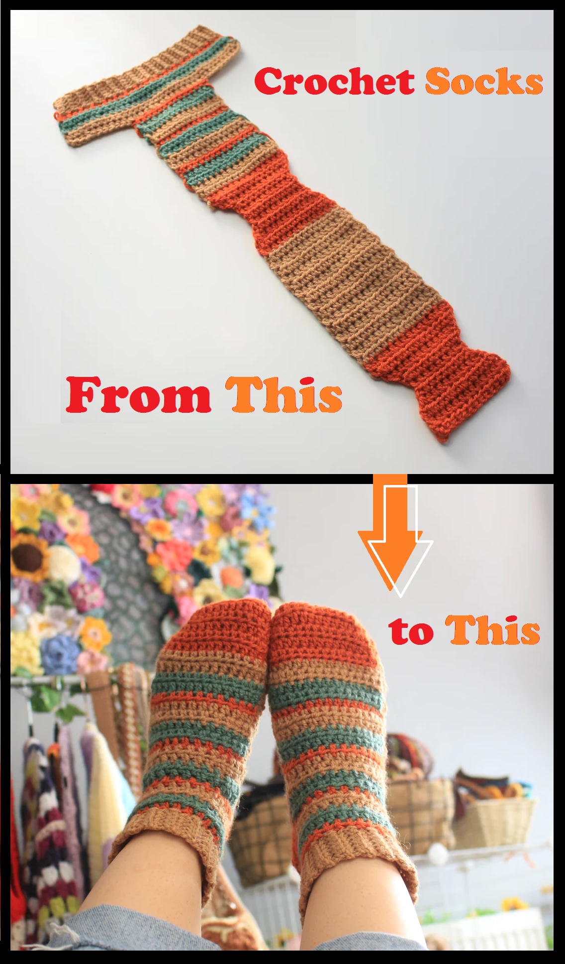Crochet Socks – Tutorial