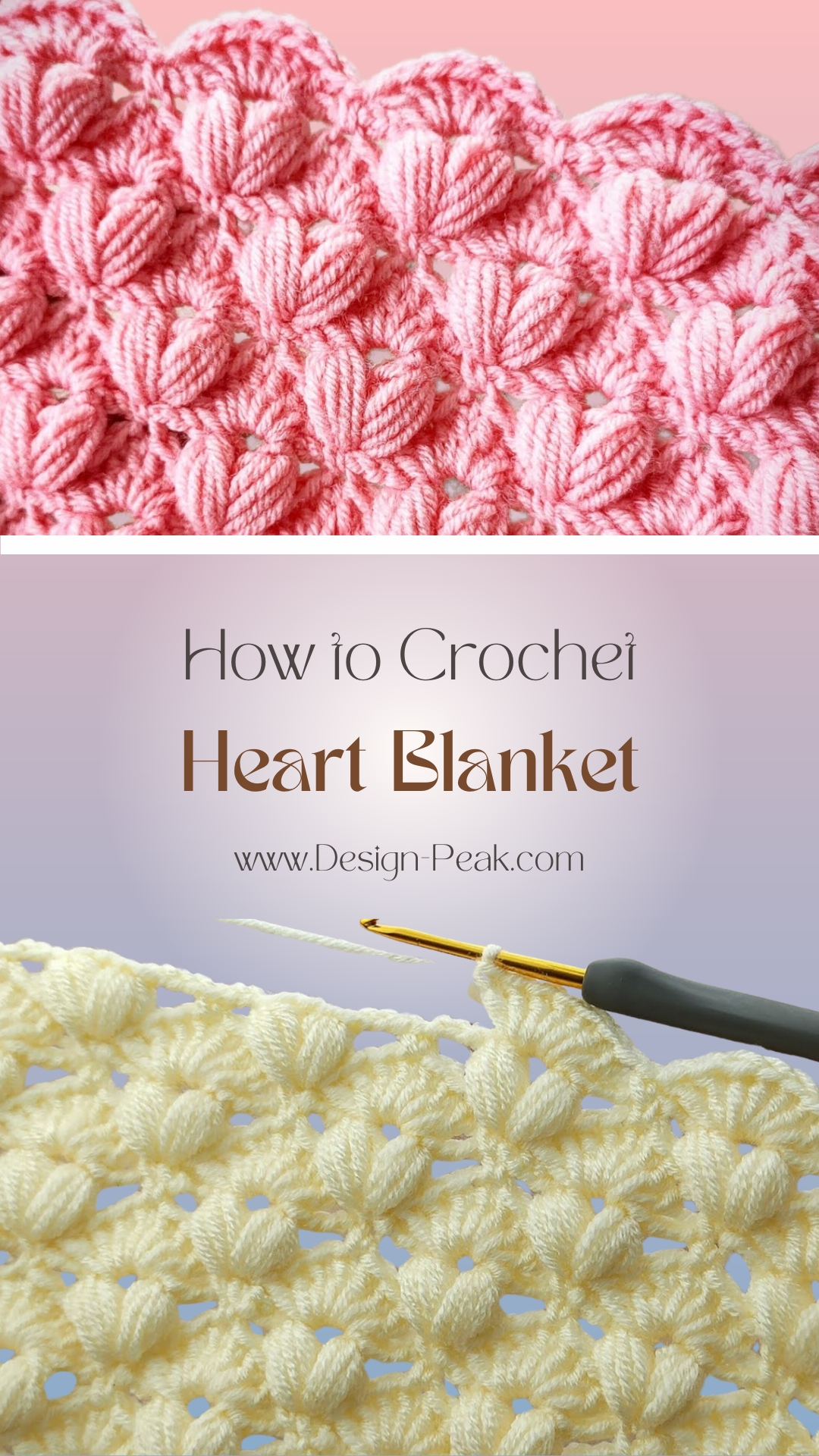 Crochet Hearts in a Blanket
