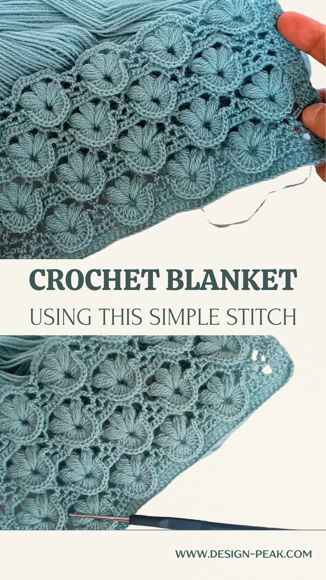 Crochet Blanket Using This Simple Stitch