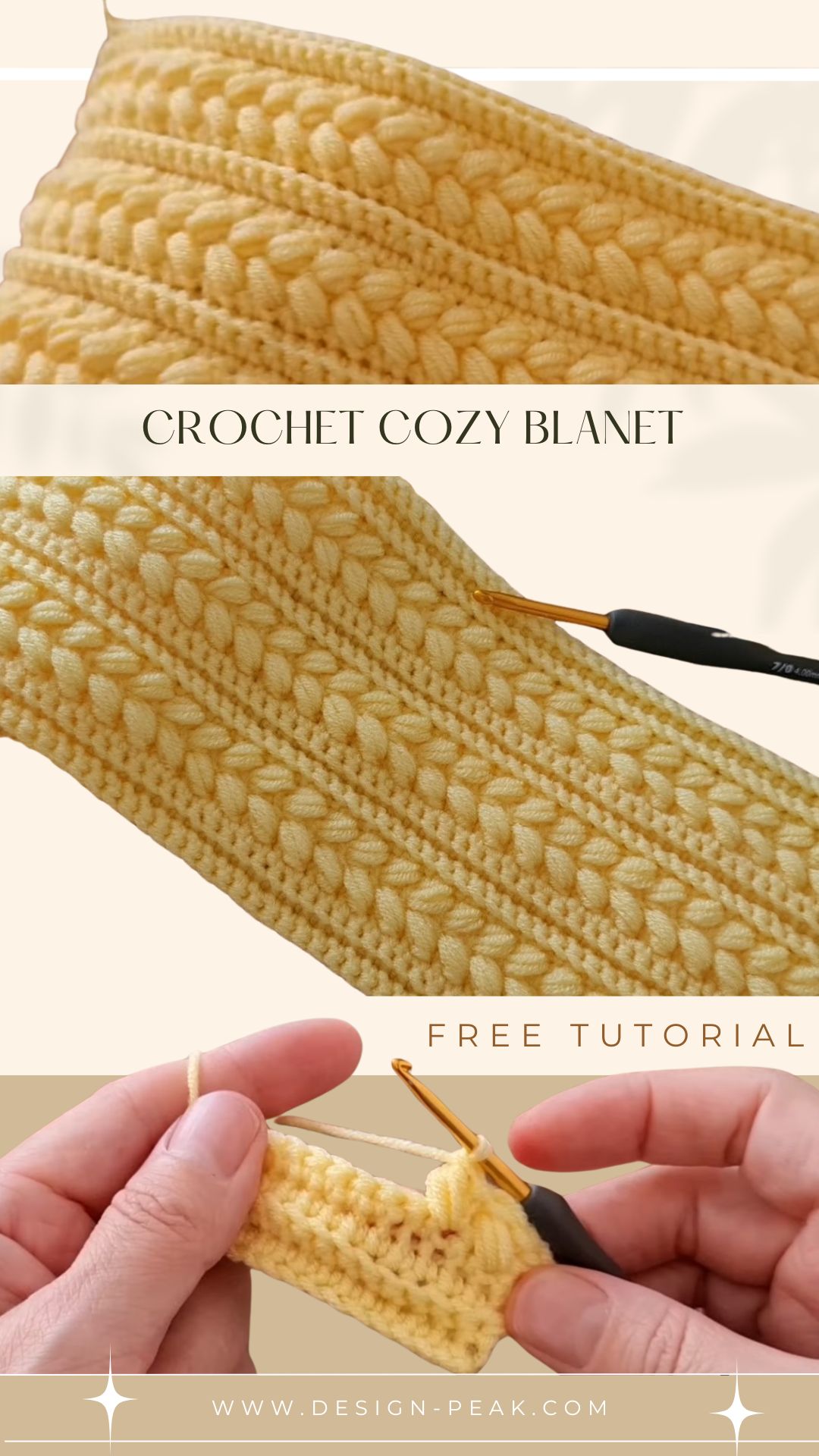 Simple Crochet Pattern for Beginners – for Scarves, Sweaters, and Blankets