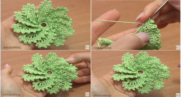 How To Crochet Spiral Flowers – 10 Petal – Tutorials & More