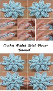 Crochet Folded Petal Flower – Tutorials & More