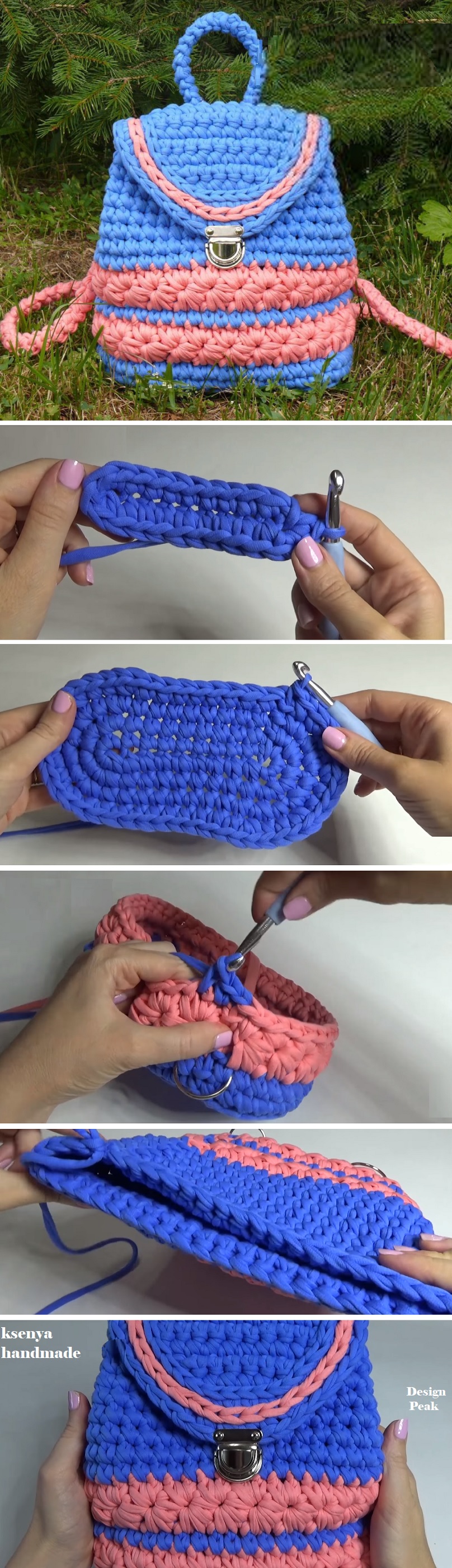 Crochet Pretty Backpack – Tutorials & More