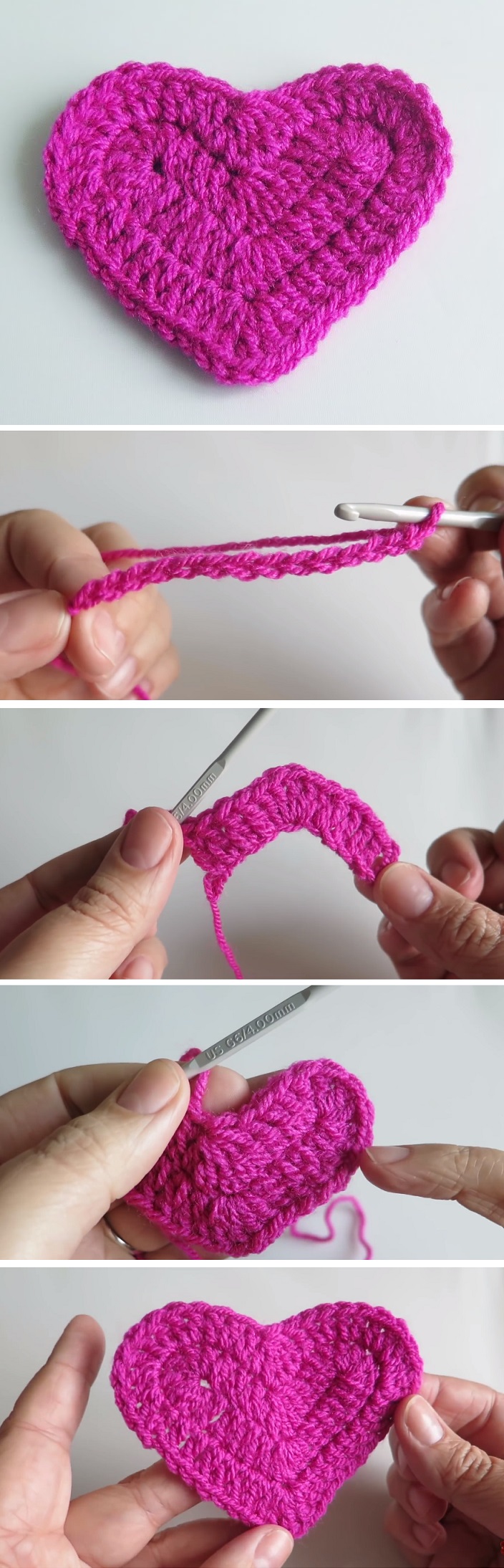 Simple Heart Crochet Tutorial – Tutorials & More