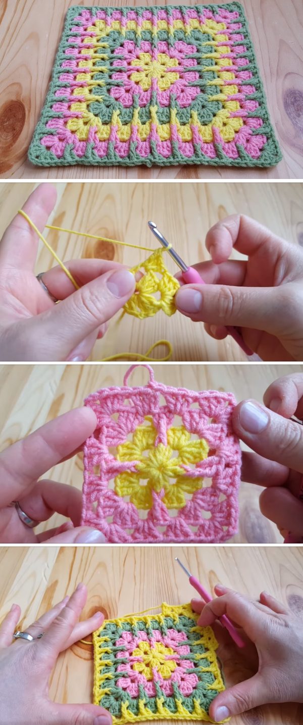 Crochet Square Easy to Make (Tutorial) Tutorials & More