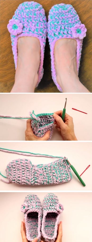 Crochet Elegant Slippers – Tutorials & More