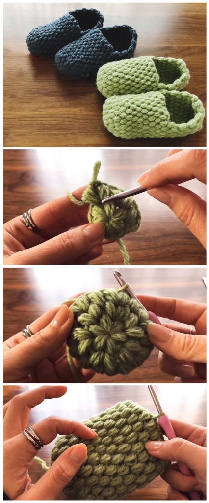 Free Crochet Tutorial – Cute Slippers – Tutorials & More