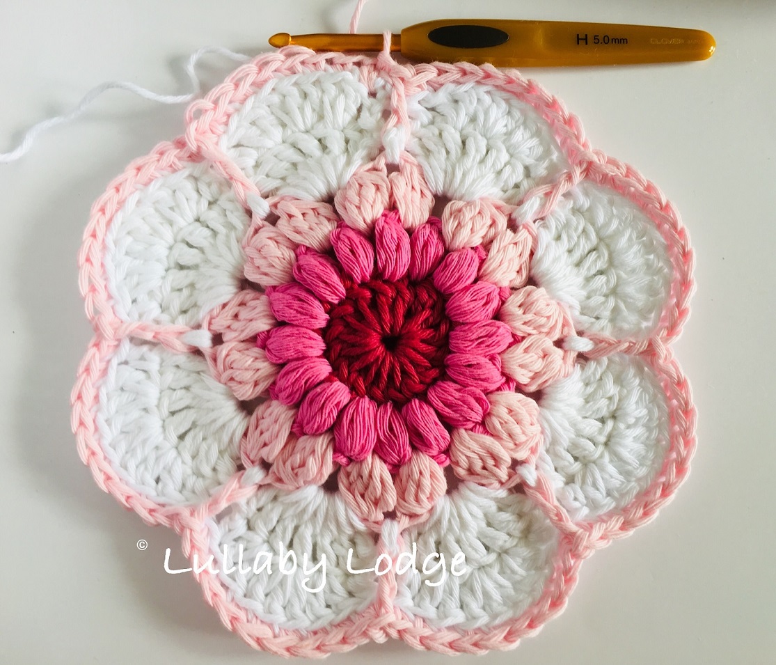 Crochet Starburst Dishcloth