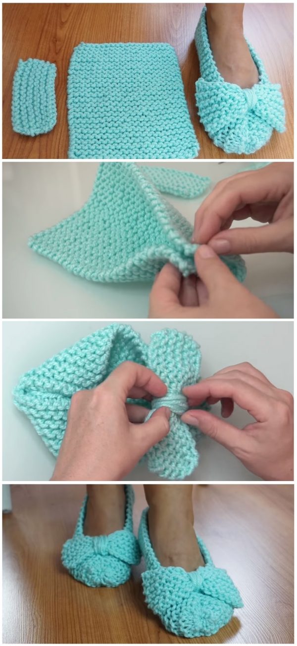 Easiest Slippers to Make – Crochet or Knit – Tutorials & More